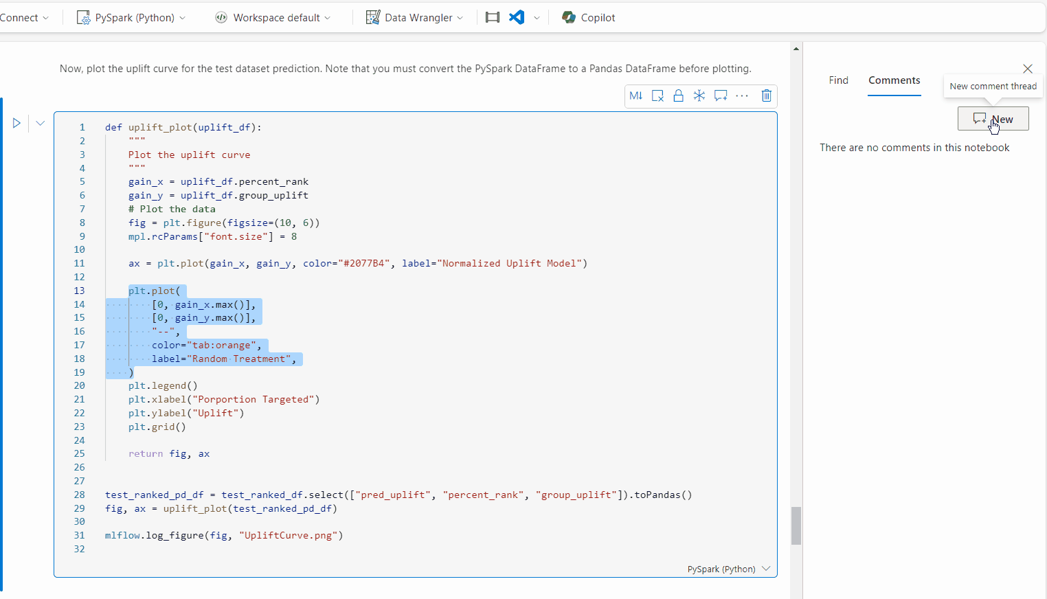 Transform Data Using Notebooks