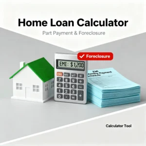 Home Loan Part Payment Calculator – EMI or Tenure, Foreclosure