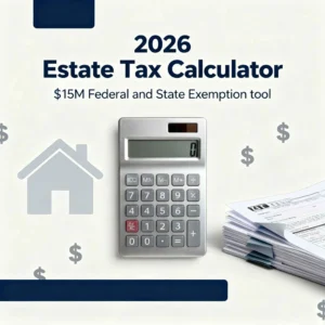 USA Estate Tax Calculator – $15M Federal & State Exemption Tool