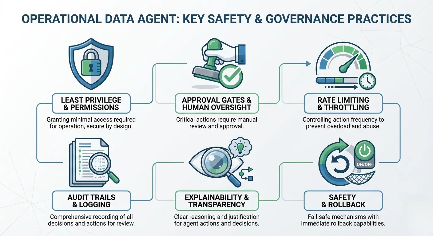 Example YAML configuration of operations agent including detection rules and actions