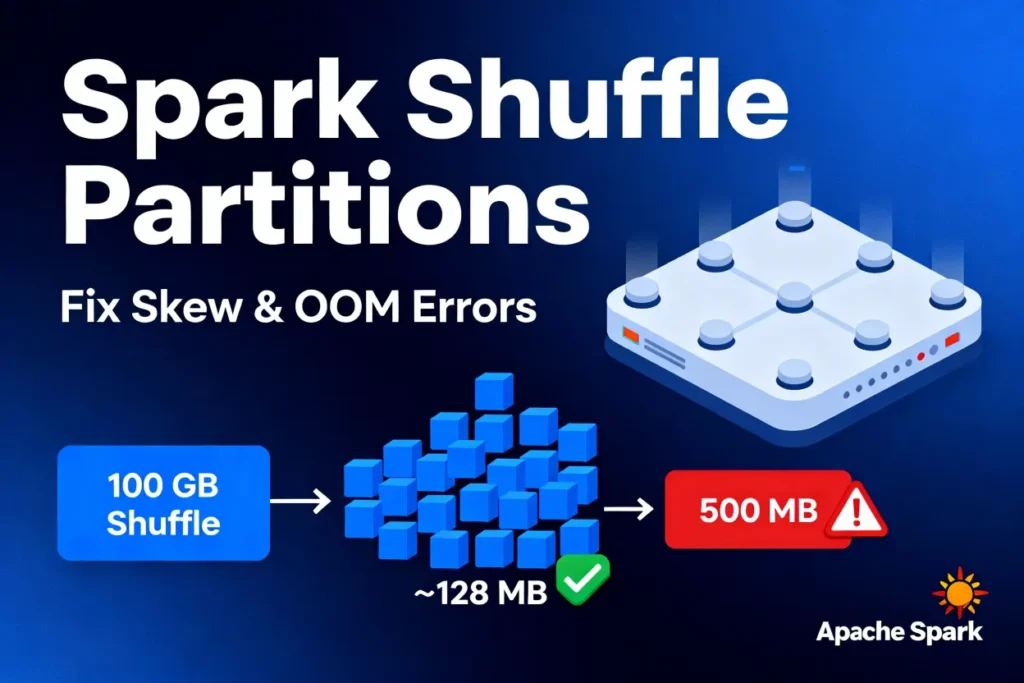 spark shuffle partitions optimization tutorial