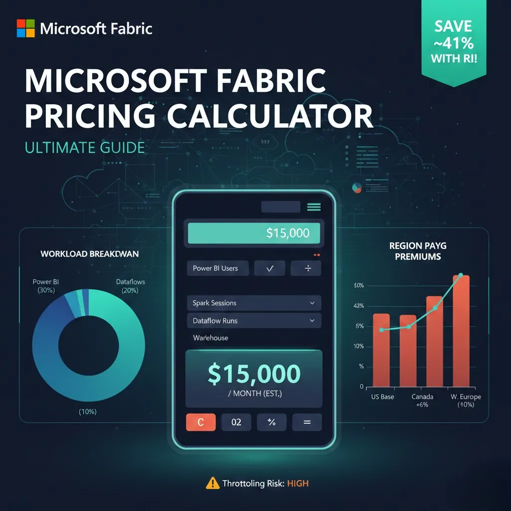 Microsoft Fabric pricing calculator