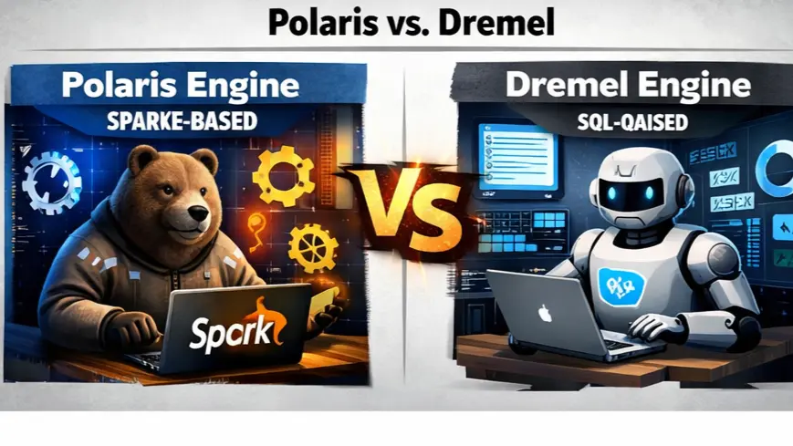Fabric Polaris Engine vs BigQuery Dremel Execution Tree Comparison