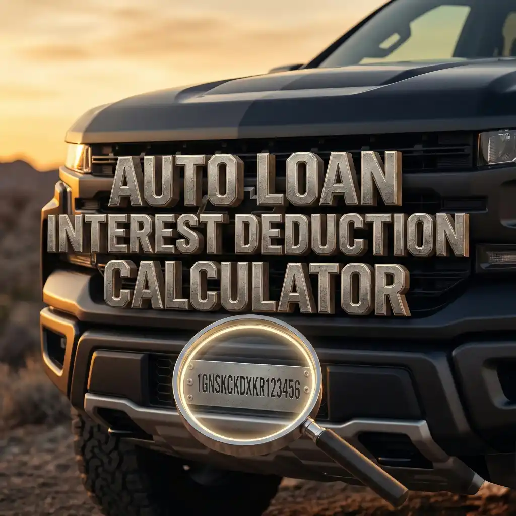Auto Loan Interest Deduction Calculator