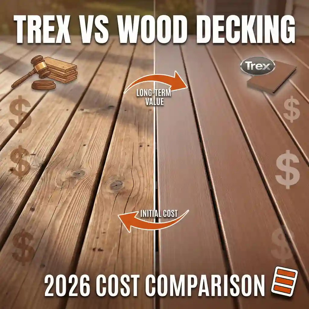 Composite Deck Cost Calculator 2026 – Trex vs Wood