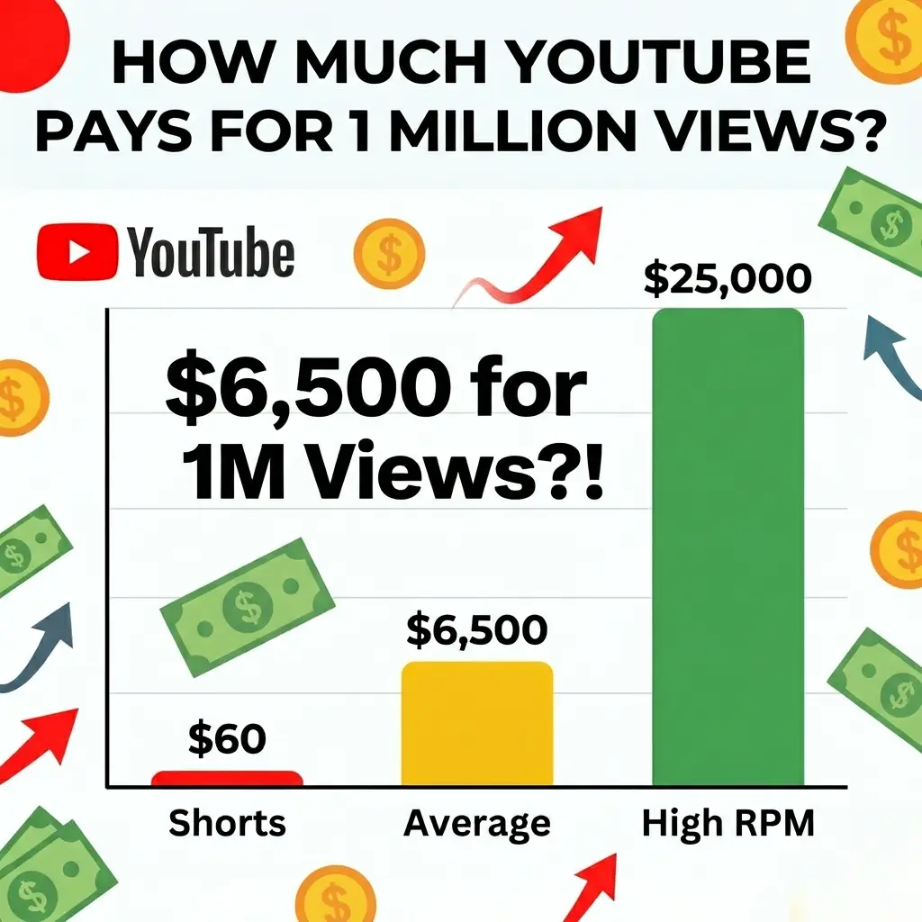 How Much Does YouTube Pay for 1 Million Views in 2026? - UltimateInfoGuide