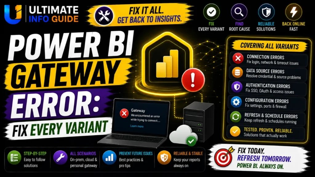 Power BI Gateway Error
